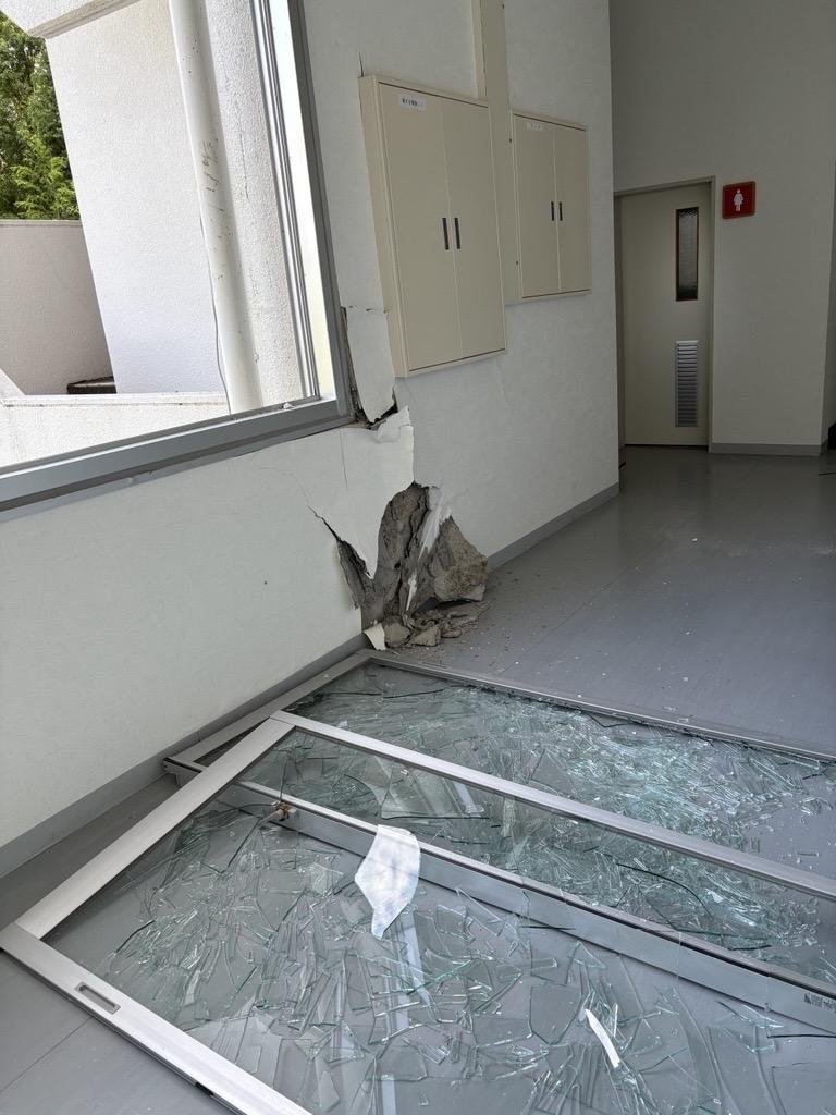被害を受けた校舎の様子（2）
