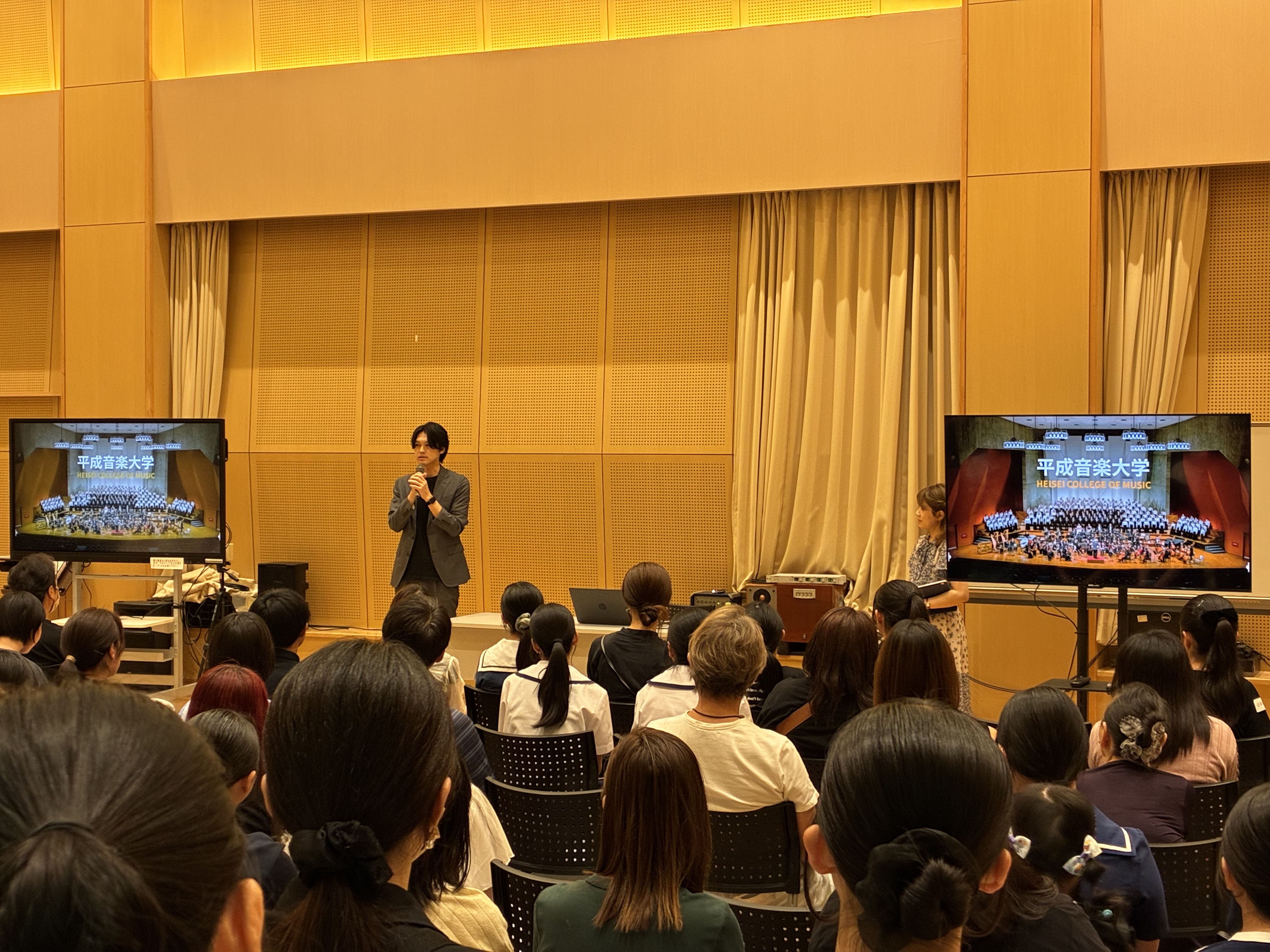平成音楽大学オープンキャンパスでの学長挨拶